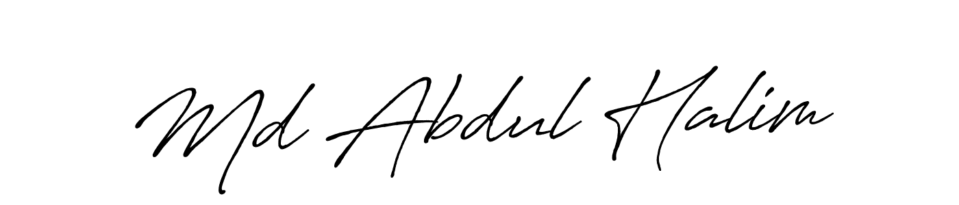 How to make Md Abdul Halim signature? Antro_Vectra_Bolder is a professional autograph style. Create handwritten signature for Md Abdul Halim name. Md Abdul Halim signature style 7 images and pictures png
