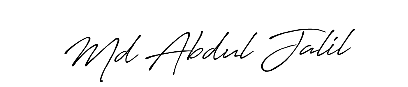 Also You can easily find your signature by using the search form. We will create Md Abdul Jalil name handwritten signature images for you free of cost using Antro_Vectra_Bolder sign style. Md Abdul Jalil signature style 7 images and pictures png