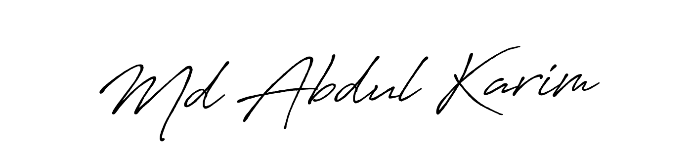 Similarly Antro_Vectra_Bolder is the best handwritten signature design. Signature creator online .You can use it as an online autograph creator for name Md Abdul Karim. Md Abdul Karim signature style 7 images and pictures png