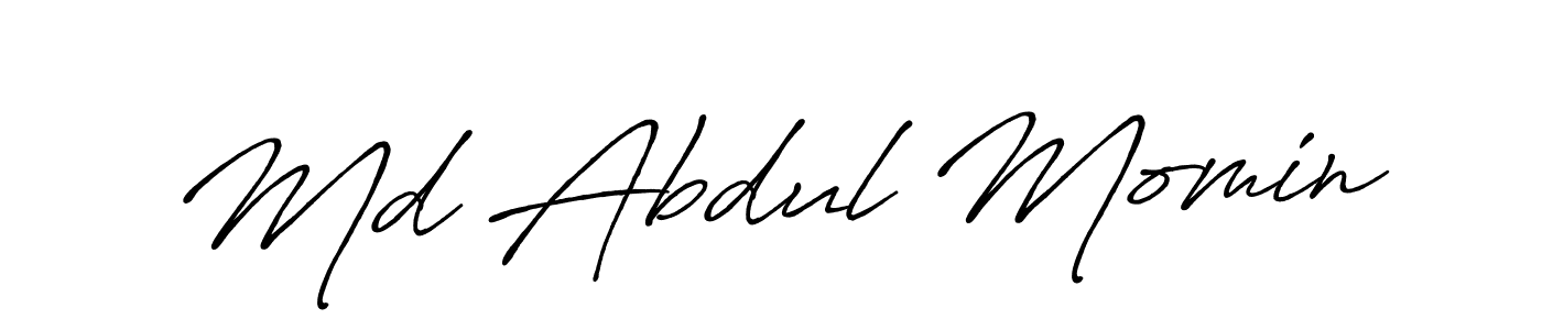 The best way (Antro_Vectra_Bolder) to make a short signature is to pick only two or three words in your name. The name Md Abdul Momin include a total of six letters. For converting this name. Md Abdul Momin signature style 7 images and pictures png