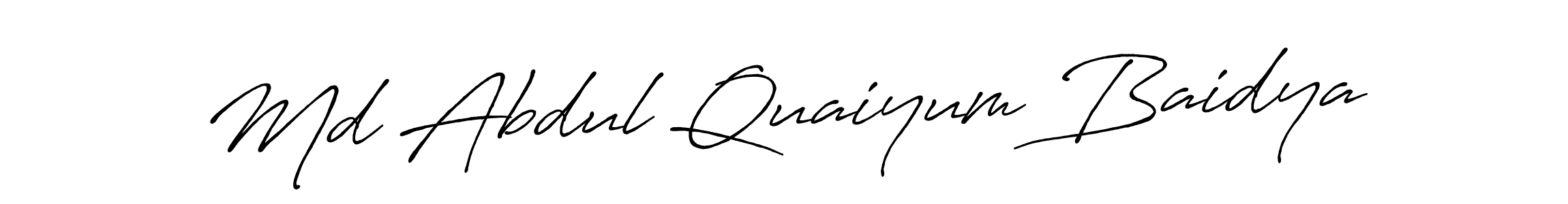 Make a short Md Abdul Quaiyum Baidya signature style. Manage your documents anywhere anytime using Antro_Vectra_Bolder. Create and add eSignatures, submit forms, share and send files easily. Md Abdul Quaiyum Baidya signature style 7 images and pictures png