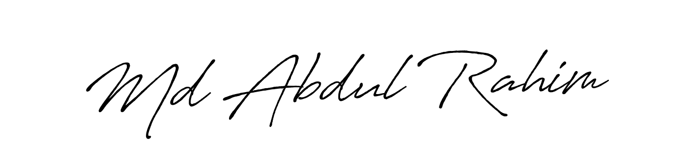 Also we have Md Abdul Rahim name is the best signature style. Create professional handwritten signature collection using Antro_Vectra_Bolder autograph style. Md Abdul Rahim signature style 7 images and pictures png