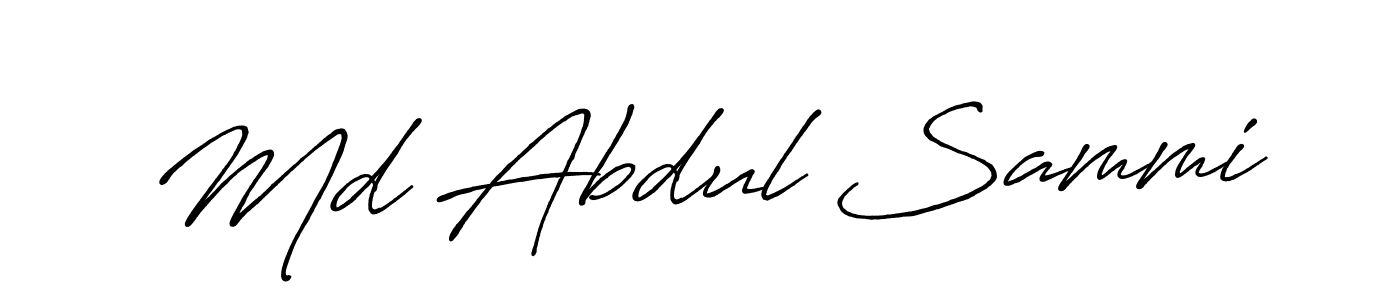 Also we have Md Abdul Sammi name is the best signature style. Create professional handwritten signature collection using Antro_Vectra_Bolder autograph style. Md Abdul Sammi signature style 7 images and pictures png
