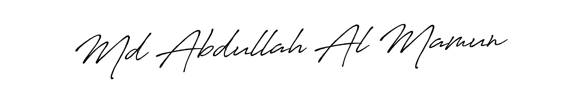 Use a signature maker to create a handwritten signature online. With this signature software, you can design (Antro_Vectra_Bolder) your own signature for name Md Abdullah Al Mamun. Md Abdullah Al Mamun signature style 7 images and pictures png