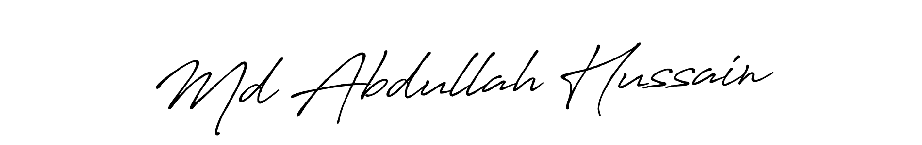 Md Abdullah Hussain stylish signature style. Best Handwritten Sign (Antro_Vectra_Bolder) for my name. Handwritten Signature Collection Ideas for my name Md Abdullah Hussain. Md Abdullah Hussain signature style 7 images and pictures png