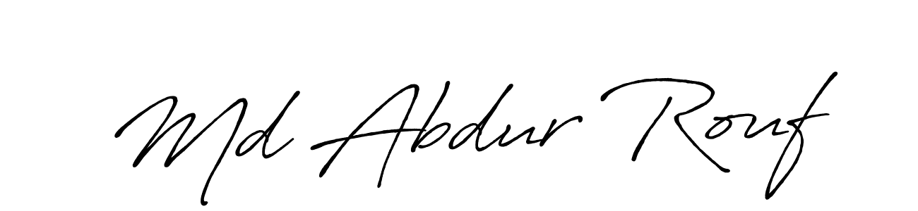 Also You can easily find your signature by using the search form. We will create Md Abdur Rouf name handwritten signature images for you free of cost using Antro_Vectra_Bolder sign style. Md Abdur Rouf signature style 7 images and pictures png