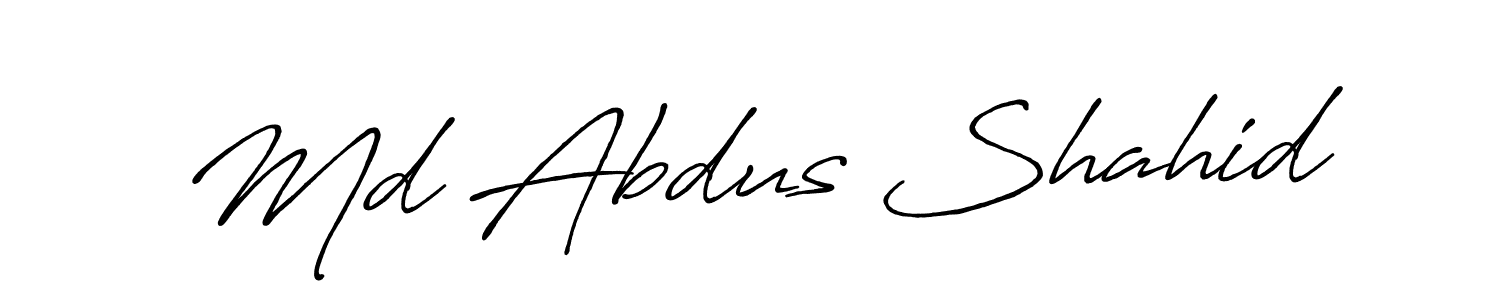 It looks lik you need a new signature style for name Md Abdus Shahid. Design unique handwritten (Antro_Vectra_Bolder) signature with our free signature maker in just a few clicks. Md Abdus Shahid signature style 7 images and pictures png