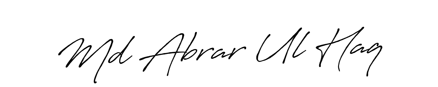 Md Abrar Ul Haq stylish signature style. Best Handwritten Sign (Antro_Vectra_Bolder) for my name. Handwritten Signature Collection Ideas for my name Md Abrar Ul Haq. Md Abrar Ul Haq signature style 7 images and pictures png