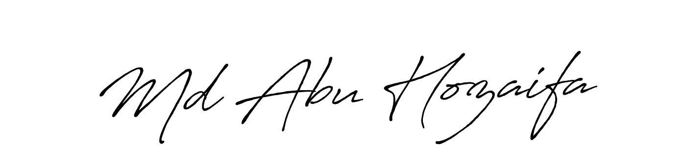 Create a beautiful signature design for name Md Abu Hozaifa. With this signature (Antro_Vectra_Bolder) fonts, you can make a handwritten signature for free. Md Abu Hozaifa signature style 7 images and pictures png