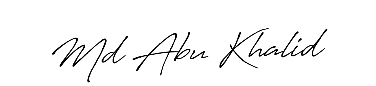 It looks lik you need a new signature style for name Md Abu Khalid. Design unique handwritten (Antro_Vectra_Bolder) signature with our free signature maker in just a few clicks. Md Abu Khalid signature style 7 images and pictures png