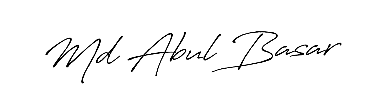 The best way (Antro_Vectra_Bolder) to make a short signature is to pick only two or three words in your name. The name Md Abul Basar include a total of six letters. For converting this name. Md Abul Basar signature style 7 images and pictures png