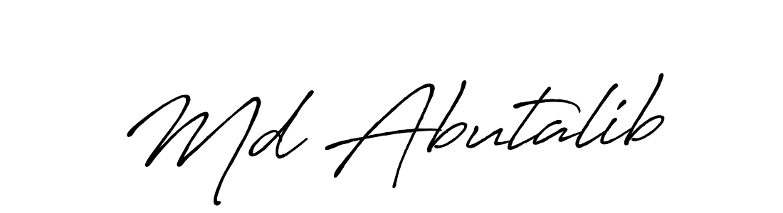 Make a beautiful signature design for name Md Abutalib. Use this online signature maker to create a handwritten signature for free. Md Abutalib signature style 7 images and pictures png