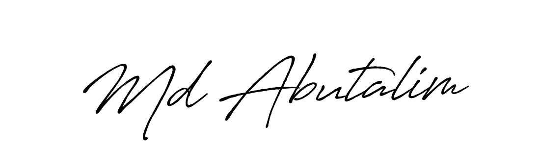 Here are the top 10 professional signature styles for the name Md Abutalim. These are the best autograph styles you can use for your name. Md Abutalim signature style 7 images and pictures png