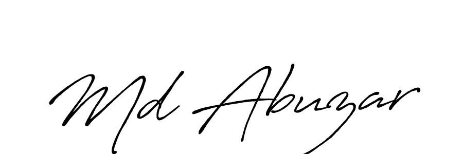 Also You can easily find your signature by using the search form. We will create Md Abuzar name handwritten signature images for you free of cost using Antro_Vectra_Bolder sign style. Md Abuzar signature style 7 images and pictures png