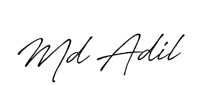 It looks lik you need a new signature style for name Md Adil. Design unique handwritten (Antro_Vectra_Bolder) signature with our free signature maker in just a few clicks. Md Adil signature style 7 images and pictures png