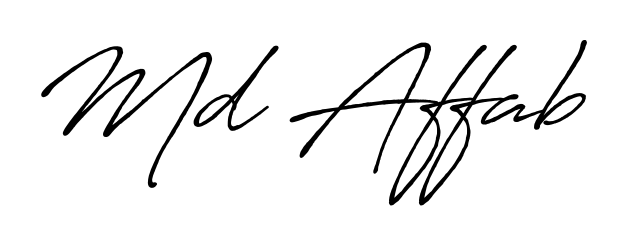 Make your name Md Affab memorable on every contract using Antro_Vectra_Bolder autograph style. Instant transparent background export available. Md Affab signature style 7 images and pictures png