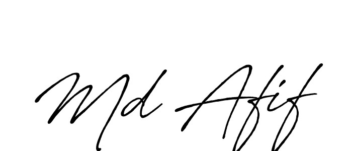 Make a beautiful signature design for name Md Afif. With this signature (Antro_Vectra_Bolder) style, you can create a handwritten signature for free. Md Afif signature style 7 images and pictures png