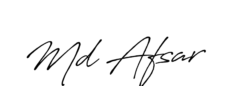 Also You can easily find your signature by using the search form. We will create Md Afsar name handwritten signature images for you free of cost using Antro_Vectra_Bolder sign style. Md Afsar signature style 7 images and pictures png