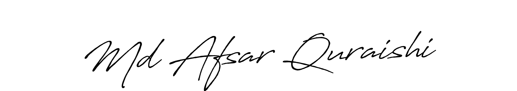 Design your own signature with our free online signature maker. With this signature software, you can create a handwritten (Antro_Vectra_Bolder) signature for name Md Afsar Quraishi. Md Afsar Quraishi signature style 7 images and pictures png