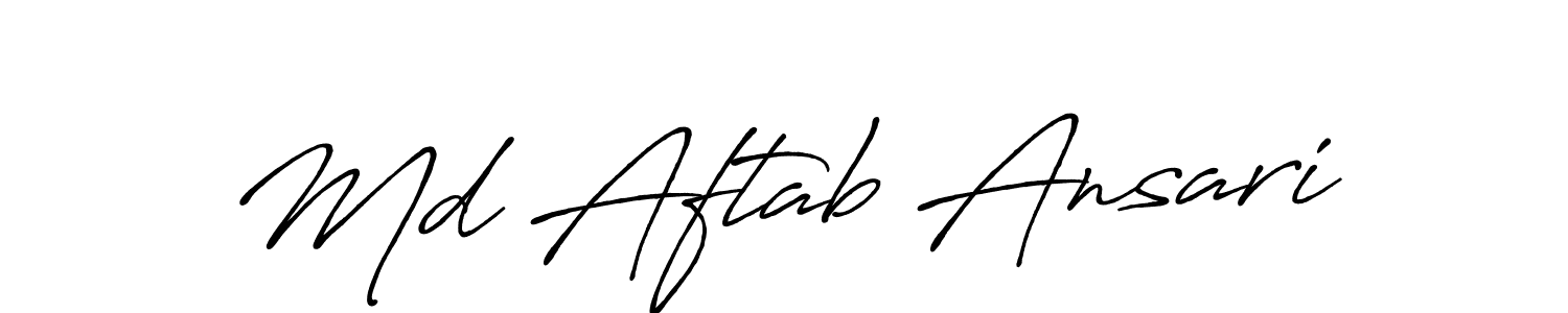 Make a beautiful signature design for name Md Aftab Ansari. Use this online signature maker to create a handwritten signature for free. Md Aftab Ansari signature style 7 images and pictures png