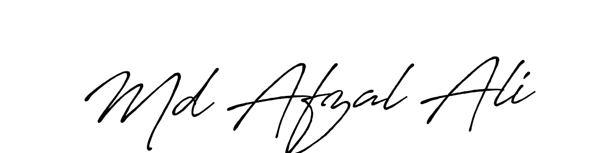 How to make Md Afzal Ali name signature. Use Antro_Vectra_Bolder style for creating short signs online. This is the latest handwritten sign. Md Afzal Ali signature style 7 images and pictures png