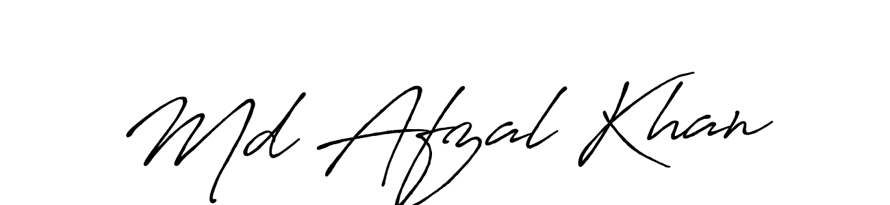 Make a beautiful signature design for name Md Afzal Khan. With this signature (Antro_Vectra_Bolder) style, you can create a handwritten signature for free. Md Afzal Khan signature style 7 images and pictures png