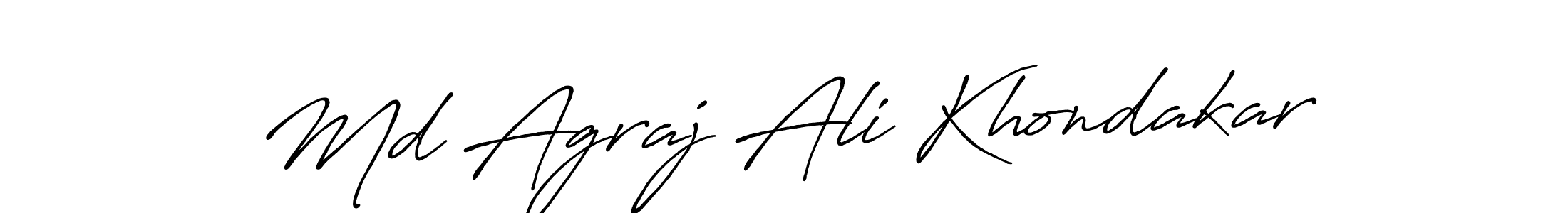 The best way (Antro_Vectra_Bolder) to make a short signature is to pick only two or three words in your name. The name Md Agraj Ali Khondakar include a total of six letters. For converting this name. Md Agraj Ali Khondakar signature style 7 images and pictures png