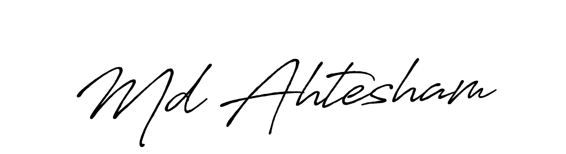 Make a beautiful signature design for name Md Ahtesham. Use this online signature maker to create a handwritten signature for free. Md Ahtesham signature style 7 images and pictures png