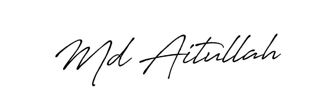 It looks lik you need a new signature style for name Md Aitullah. Design unique handwritten (Antro_Vectra_Bolder) signature with our free signature maker in just a few clicks. Md Aitullah signature style 7 images and pictures png