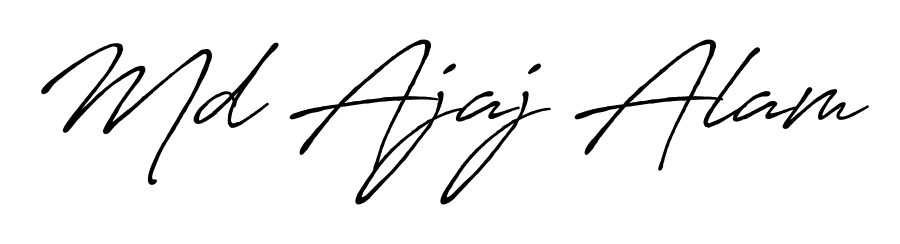 Also You can easily find your signature by using the search form. We will create Md Ajaj Alam name handwritten signature images for you free of cost using Antro_Vectra_Bolder sign style. Md Ajaj Alam signature style 7 images and pictures png