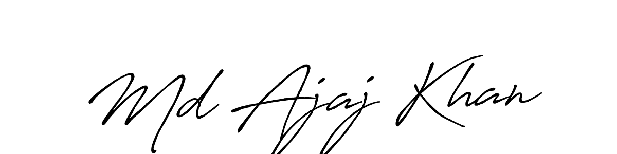 Md Ajaj Khan stylish signature style. Best Handwritten Sign (Antro_Vectra_Bolder) for my name. Handwritten Signature Collection Ideas for my name Md Ajaj Khan. Md Ajaj Khan signature style 7 images and pictures png