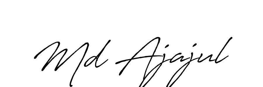 Md Ajajul stylish signature style. Best Handwritten Sign (Antro_Vectra_Bolder) for my name. Handwritten Signature Collection Ideas for my name Md Ajajul. Md Ajajul signature style 7 images and pictures png