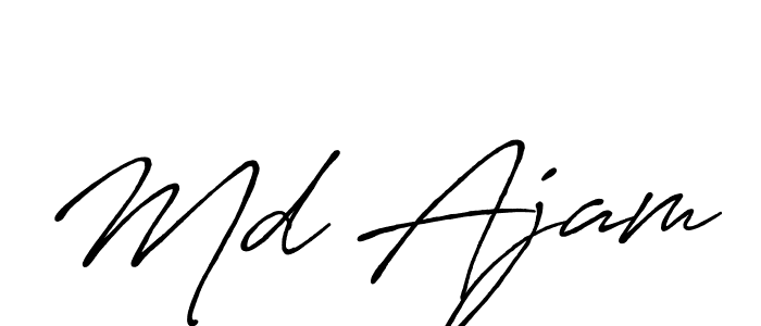 You should practise on your own different ways (Antro_Vectra_Bolder) to write your name (Md Ajam) in signature. don't let someone else do it for you. Md Ajam signature style 7 images and pictures png