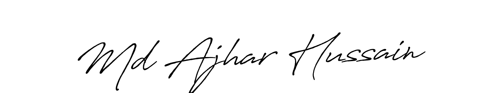 if you are searching for the best signature style for your name Md Ajhar Hussain. so please give up your signature search. here we have designed multiple signature styles  using Antro_Vectra_Bolder. Md Ajhar Hussain signature style 7 images and pictures png