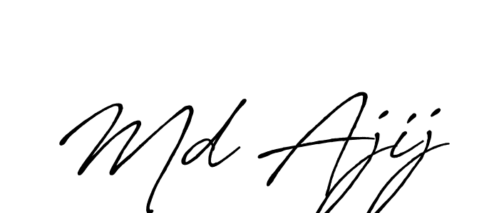 Similarly Antro_Vectra_Bolder is the best handwritten signature design. Signature creator online .You can use it as an online autograph creator for name Md Ajij. Md Ajij signature style 7 images and pictures png