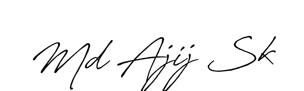Make a short Md Ajij Sk signature style. Manage your documents anywhere anytime using Antro_Vectra_Bolder. Create and add eSignatures, submit forms, share and send files easily. Md Ajij Sk signature style 7 images and pictures png