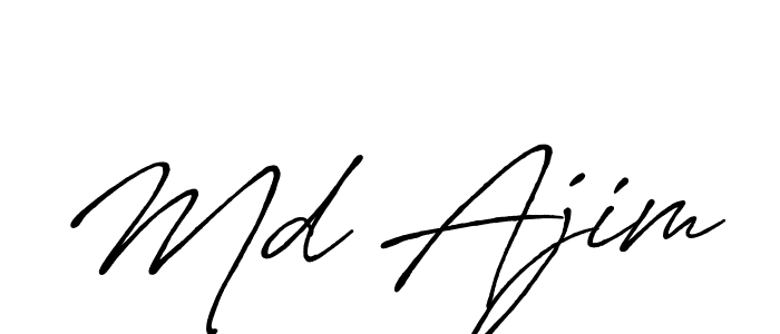 Design your own signature with our free online signature maker. With this signature software, you can create a handwritten (Antro_Vectra_Bolder) signature for name Md Ajim. Md Ajim signature style 7 images and pictures png