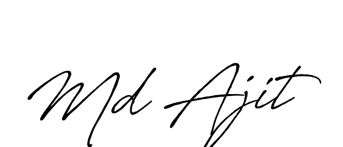 The best way (Antro_Vectra_Bolder) to make a short signature is to pick only two or three words in your name. The name Md Ajit include a total of six letters. For converting this name. Md Ajit signature style 7 images and pictures png