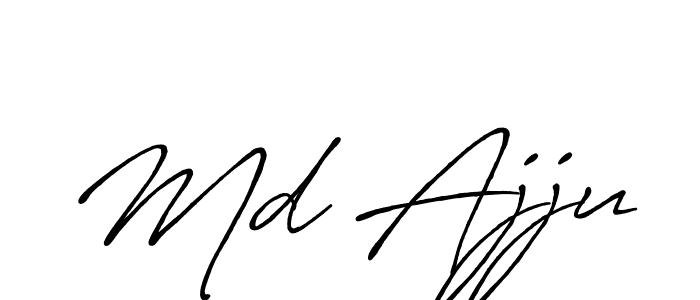 How to make Md Ajju signature? Antro_Vectra_Bolder is a professional autograph style. Create handwritten signature for Md Ajju name. Md Ajju signature style 7 images and pictures png