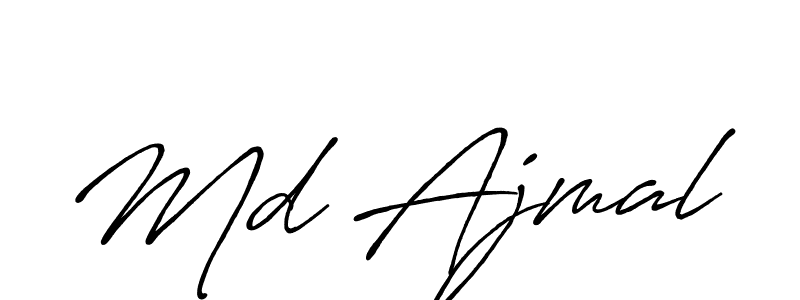 Md Ajmal stylish signature style. Best Handwritten Sign (Antro_Vectra_Bolder) for my name. Handwritten Signature Collection Ideas for my name Md Ajmal. Md Ajmal signature style 7 images and pictures png