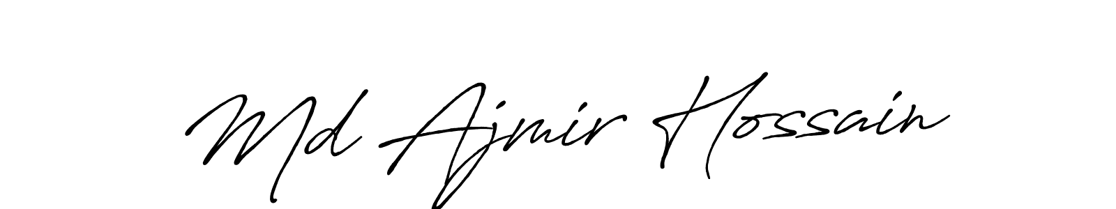 How to make Md Ajmir Hossain signature? Antro_Vectra_Bolder is a professional autograph style. Create handwritten signature for Md Ajmir Hossain name. Md Ajmir Hossain signature style 7 images and pictures png