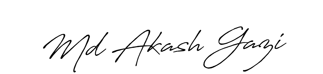 Also You can easily find your signature by using the search form. We will create Md Akash Gazi name handwritten signature images for you free of cost using Antro_Vectra_Bolder sign style. Md Akash Gazi signature style 7 images and pictures png