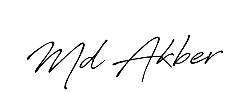 Also You can easily find your signature by using the search form. We will create Md Akber name handwritten signature images for you free of cost using Antro_Vectra_Bolder sign style. Md Akber signature style 7 images and pictures png