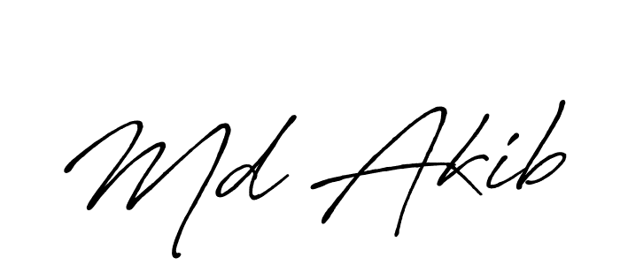 Also we have Md Akib name is the best signature style. Create professional handwritten signature collection using Antro_Vectra_Bolder autograph style. Md Akib signature style 7 images and pictures png