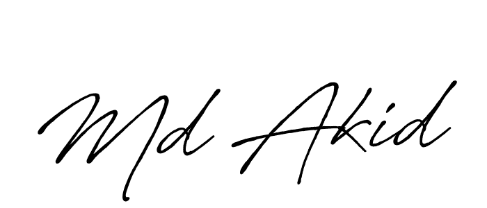 See photos of Md Akid official signature by Spectra . Check more albums & portfolios. Read reviews & check more about Antro_Vectra_Bolder font. Md Akid signature style 7 images and pictures png