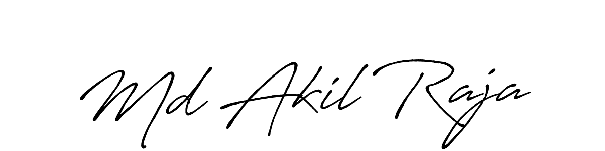 if you are searching for the best signature style for your name Md Akil Raja. so please give up your signature search. here we have designed multiple signature styles  using Antro_Vectra_Bolder. Md Akil Raja signature style 7 images and pictures png