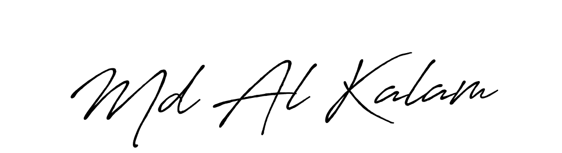 Use a signature maker to create a handwritten signature online. With this signature software, you can design (Antro_Vectra_Bolder) your own signature for name Md Al Kalam. Md Al Kalam signature style 7 images and pictures png