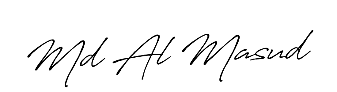 Make a beautiful signature design for name Md Al Masud. With this signature (Antro_Vectra_Bolder) style, you can create a handwritten signature for free. Md Al Masud signature style 7 images and pictures png