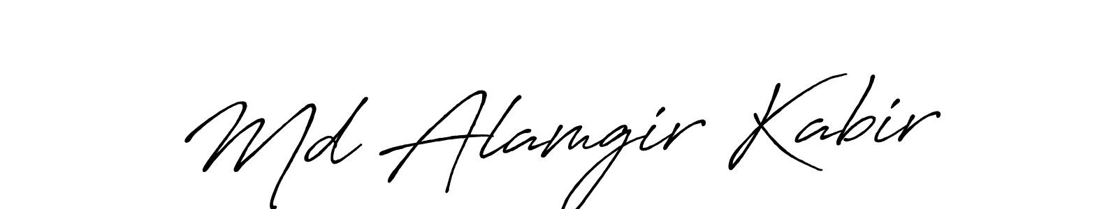 How to make Md Alamgir Kabir signature? Antro_Vectra_Bolder is a professional autograph style. Create handwritten signature for Md Alamgir Kabir name. Md Alamgir Kabir signature style 7 images and pictures png