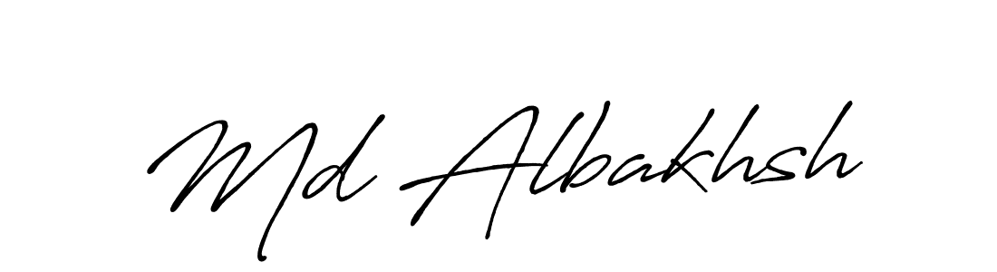 The best way (Antro_Vectra_Bolder) to make a short signature is to pick only two or three words in your name. The name Md Albakhsh include a total of six letters. For converting this name. Md Albakhsh signature style 7 images and pictures png